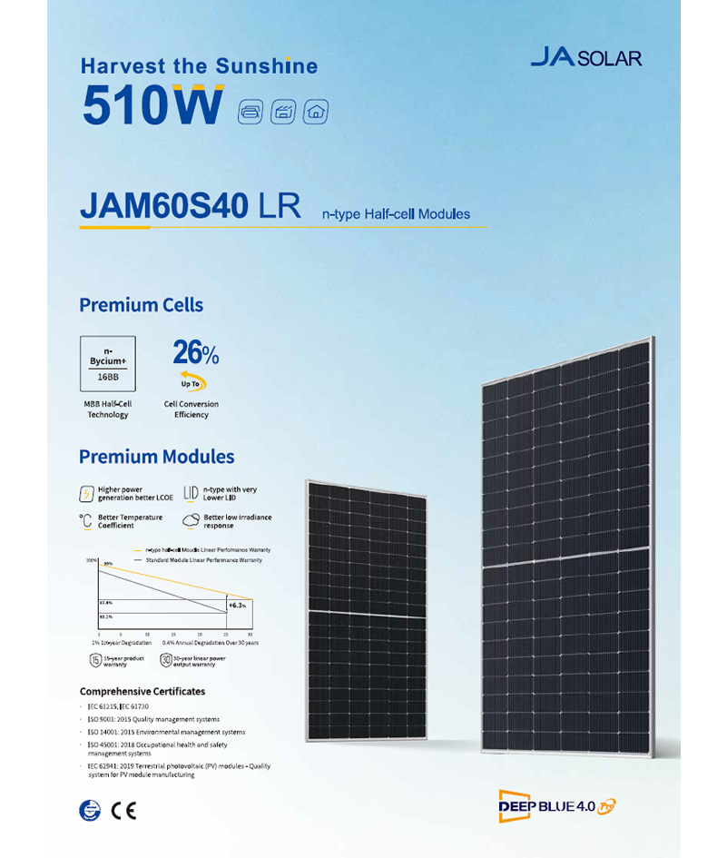 JA Solar JAM60S40-500/LR